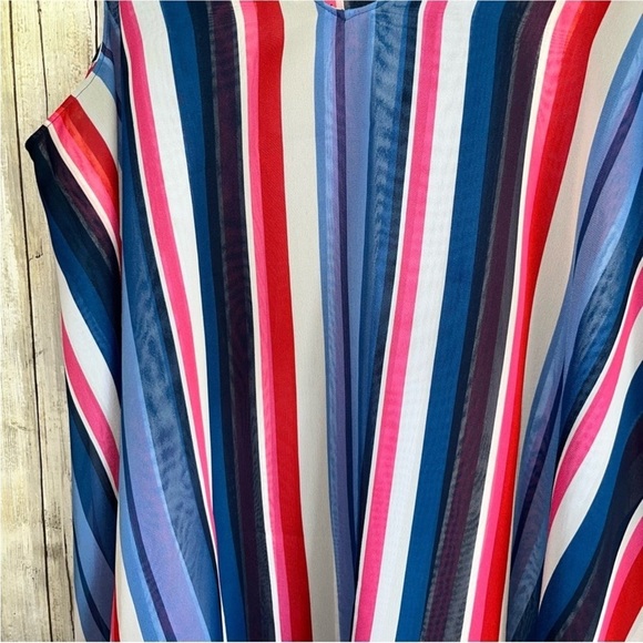 Lane Bryant Long Sheer Striped Tank - Picture 4 of 6